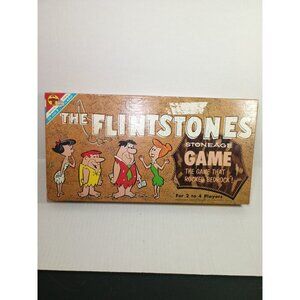 Vintage 1961 Transogram "The FLINTSTONES" Stoneage Board Game w/Box